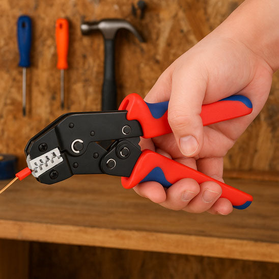 sertissage cable avec pince à sertir