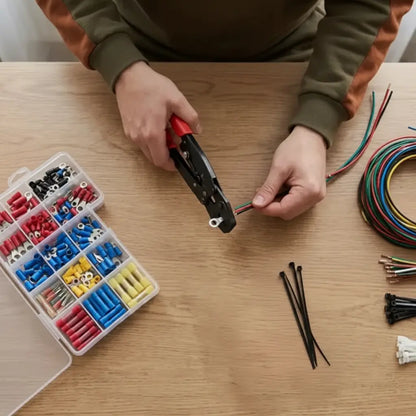 sertissage fil avec pince a sertir praticpro