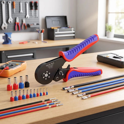 travail fait avec pince a sertir redblue