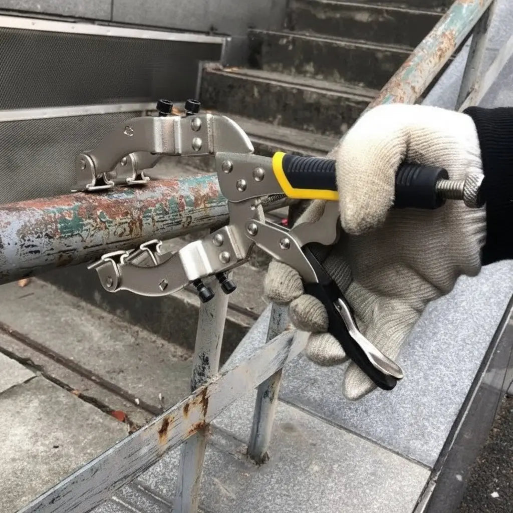 utilisation pince etau pro carbone 90mm sur acier