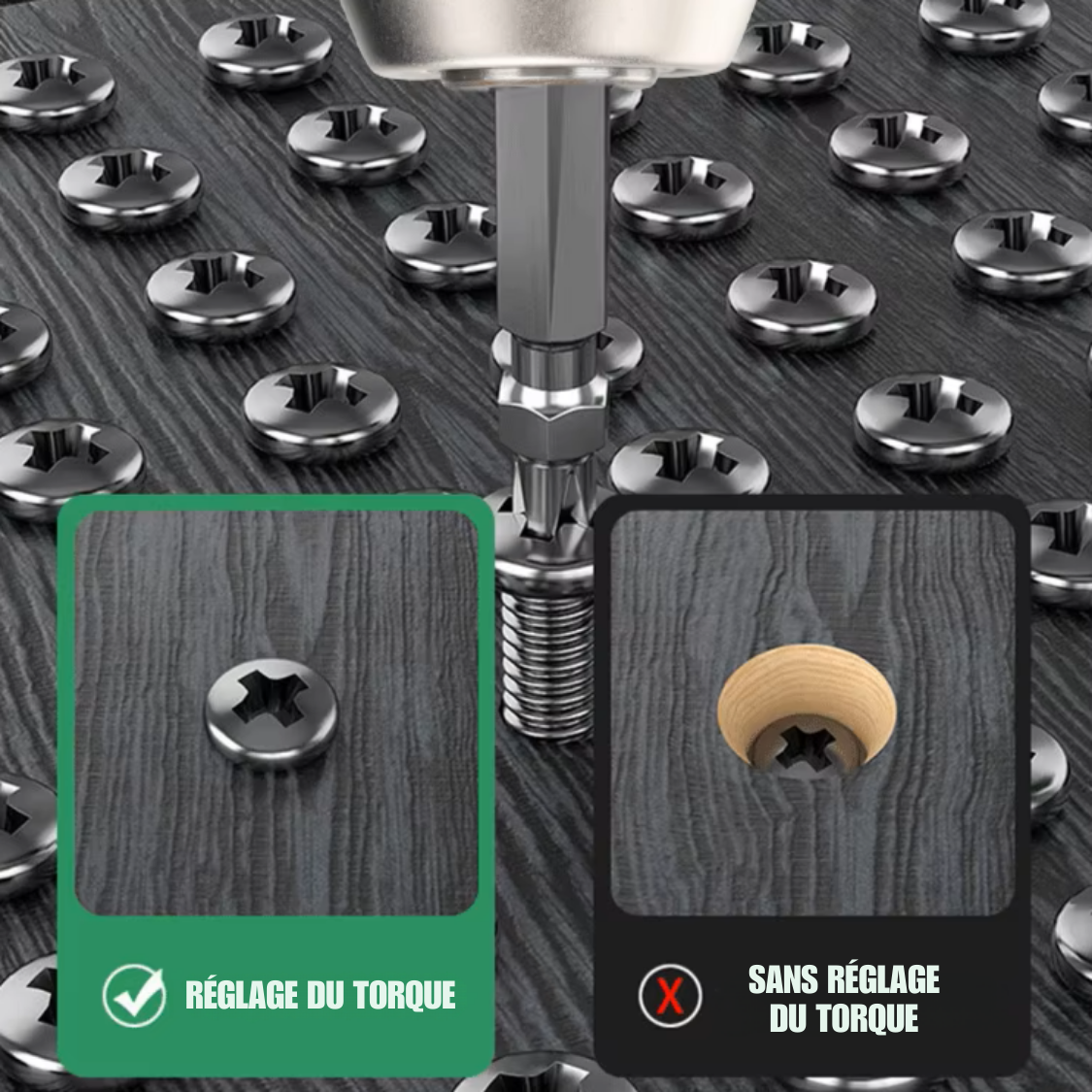 vissage avec perceuse visseuse sans fil