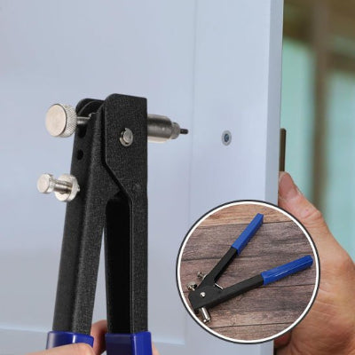 vue mise en place rivet avec riveteuse