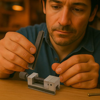 vue personne avec étau