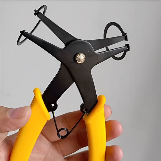 vue pince à circlips avec clips