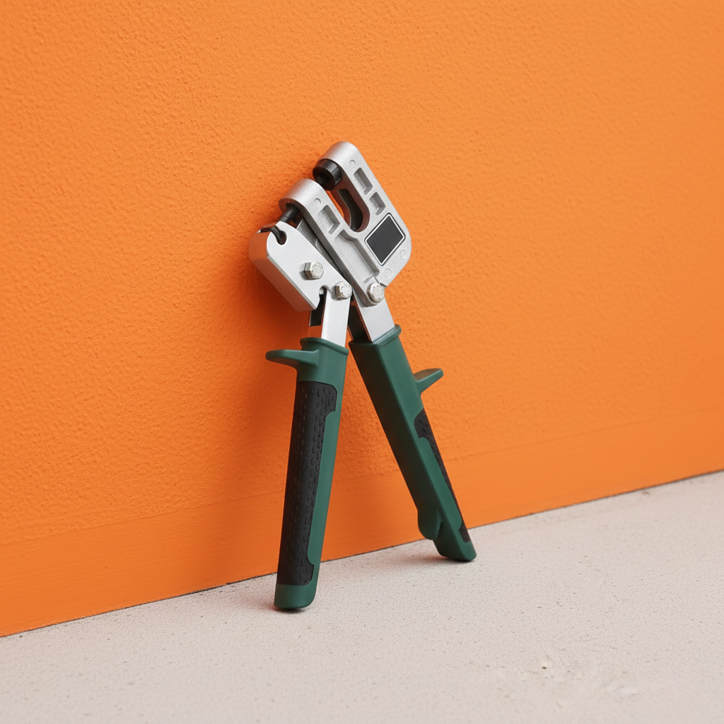 vue pince a sertir contre un mur