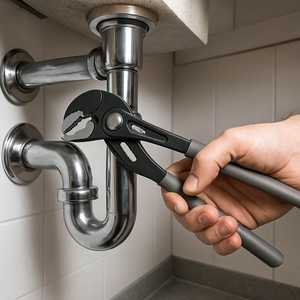 vue pince multiple sous un evier