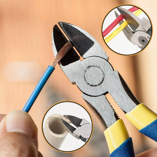 vue précision pince coupante