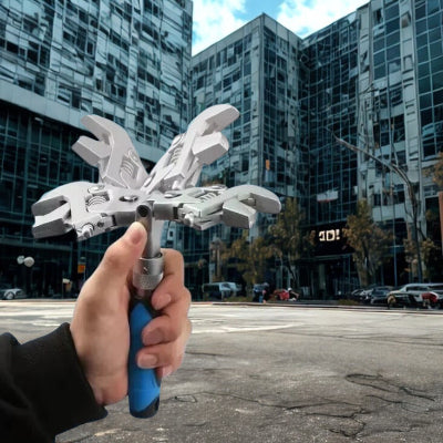 vue tournante tete cle a molette a cliquet